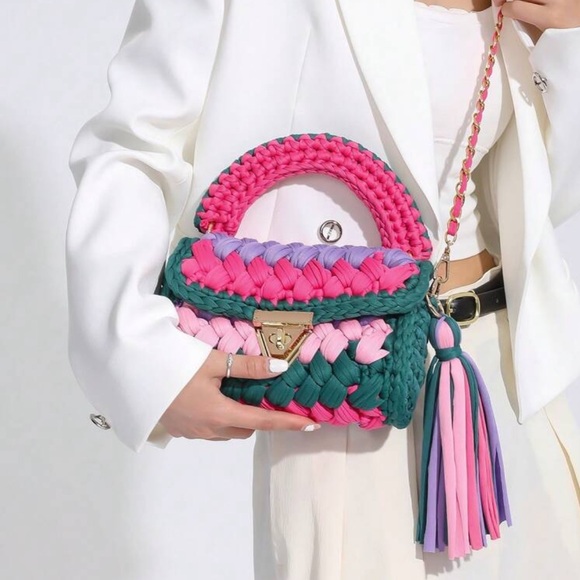 HAND WOVEN CLOTH BAG - Picture 3 of 8